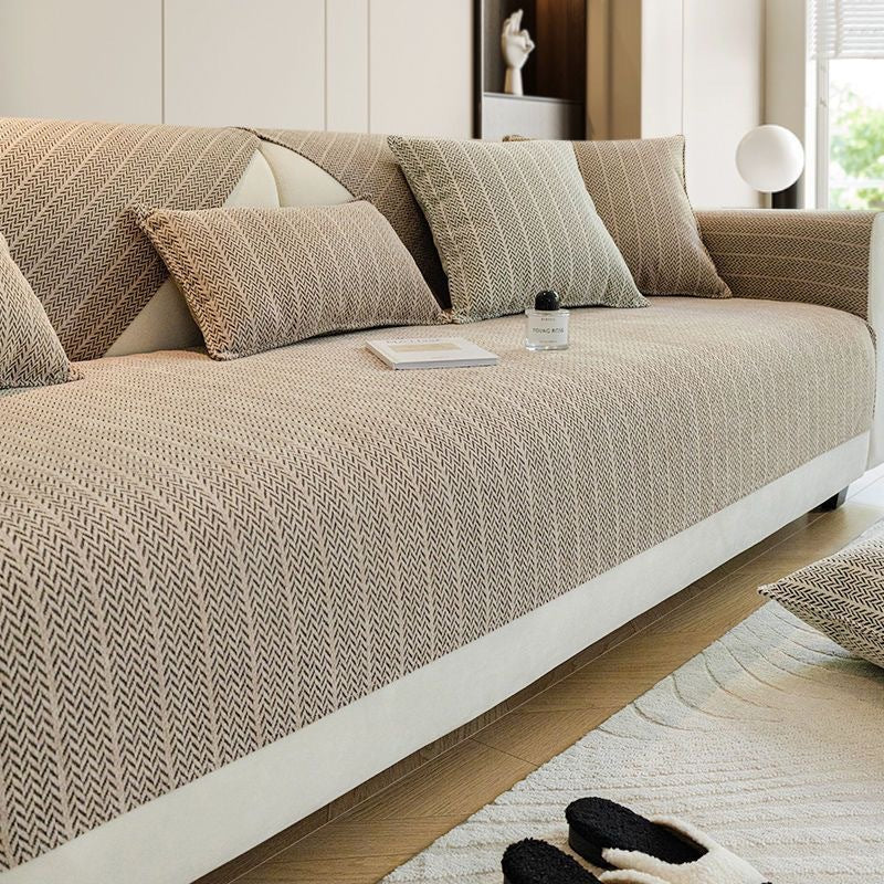 Cendriva Chenille Bankbeschermer – Mocha